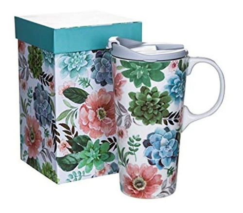 Taza De Café Y Taza De Viaje De Cerámica Con Caja - 17 Oz