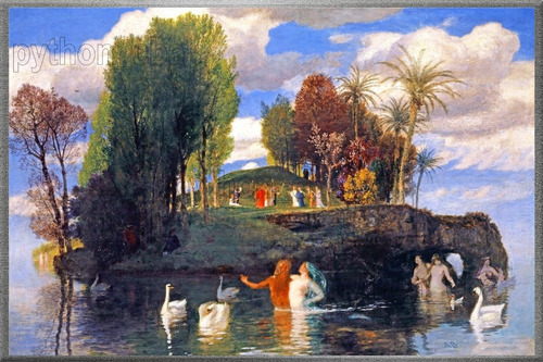Cuadro Isla De La Vida - Arnold Böcklin - Año 1888