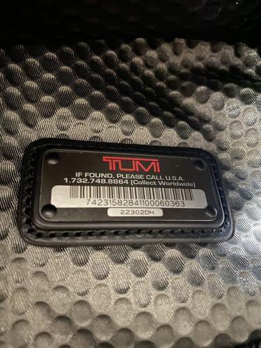 Tumi Maletin Balístico Negro Negro Nylon