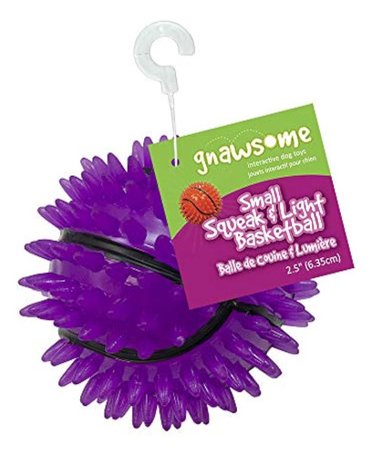 Gnawsome Squeak And Light Basketball Para Perros Small 25 Co