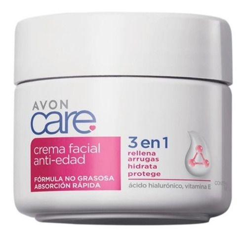 Crema Facial Anti-edad 3 En 1 Avon De 400gramos.