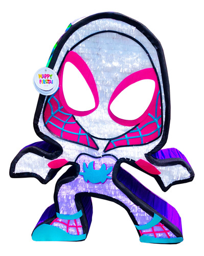 Piñata Premium 70 Cm Personalizada Fiesta Cumpleaños Niños Spider Gwen / Ghost Spider