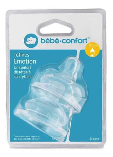 Pack De 2 Tetinas Anticolico Bebe Confort 0-12 Meses