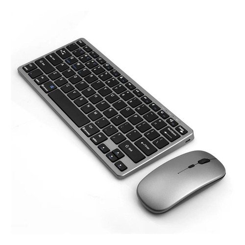Kit Teclado Mouse Inalámbrico Recargable Bluetooth Keyboard