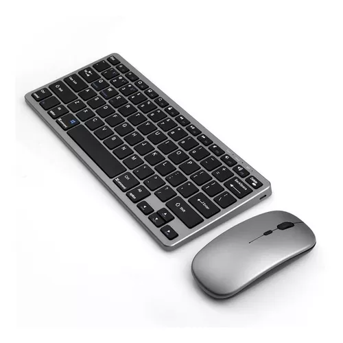 Kit Teclado Mouse Inalámbrico Bluetooth - Blanco