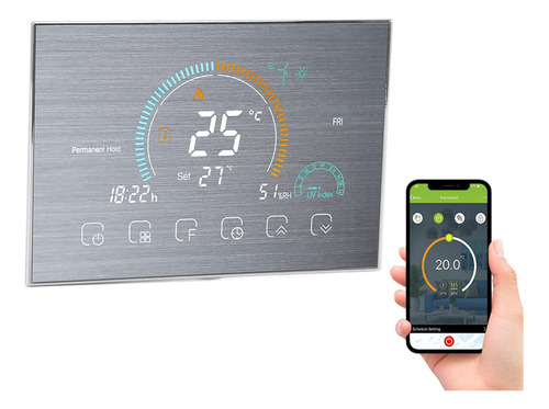 Termostato Inteligente Wifi Pantalla Tactil Programable Voz