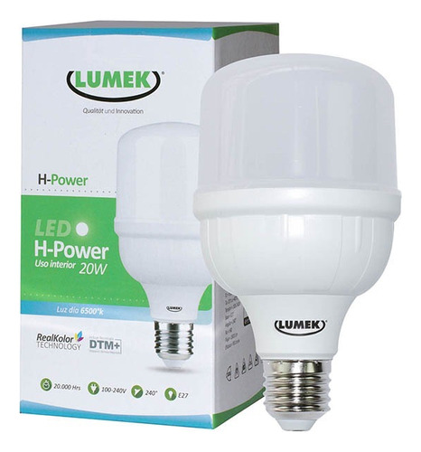 Bombillo Led Eco H Power Lumek 30w 6500k Luz Blanca