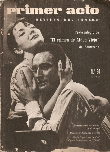 Revista De Teatro Primer Acto Nª 34 Madrid Mayo 1962