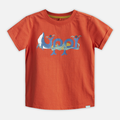 Polera Baby Boy Logo Lippi T-shirt Naranjo Oscuro Lippi