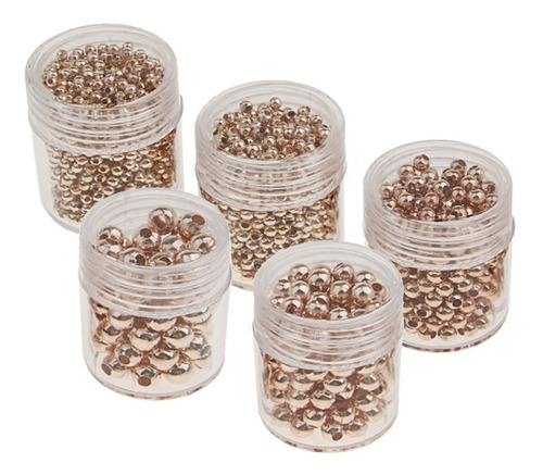 5 Sets Perlas Espaciadoras De Acero Inoxidable Accesorios