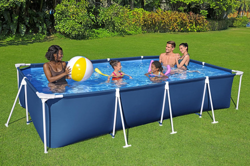 Alberca Bestway Estructural Familiar 400x211cm Exterior Azul