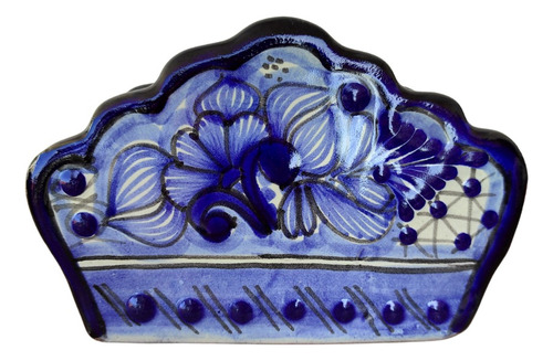 Servilletero Artesanal De Talavera Artesanal Premium 20pzas