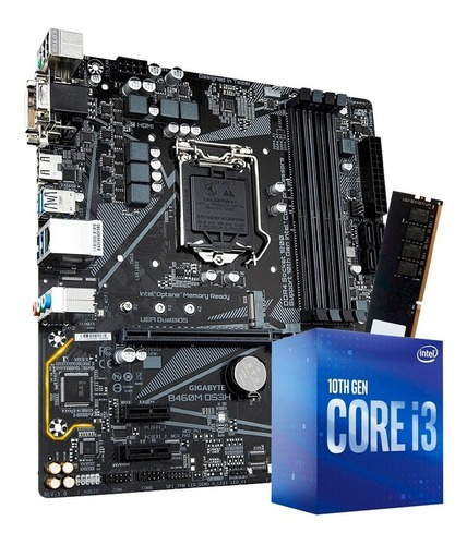 Combo Actualizacion Pc Intel I3 10100f + B460m + 8gb