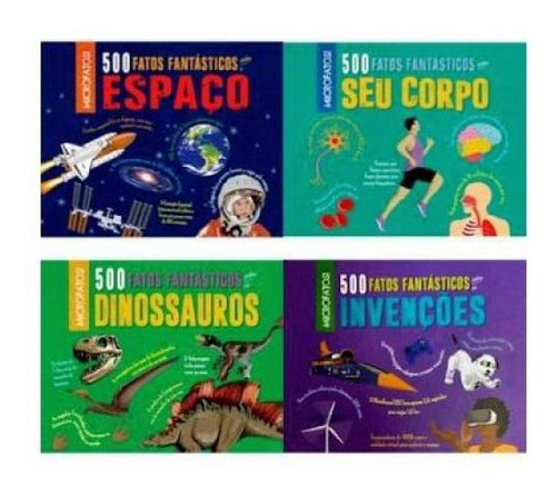 500 Fatos Fantasticos - Kit, De Rooney, Anne. Editora Pe Da Letra **, Capa Mole Em Português