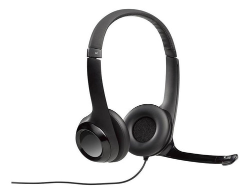 Headset Com Cabo Usb H390 Logitech Mic C/ Cancelamento Ruido