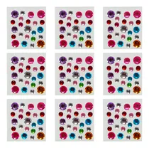 Comprar 20 Planchas Gemas Autoadhesivas Strass Rostro Cara Cuerpo