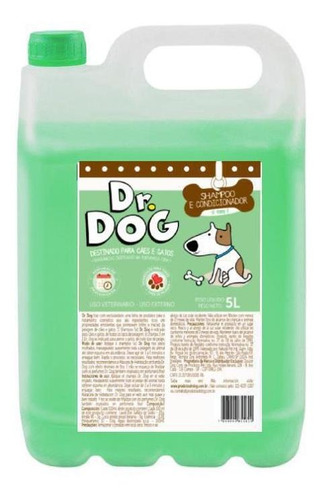 Shampoo&condicionador Cães Gatos Dr. Dog 5l Pele Sensível
