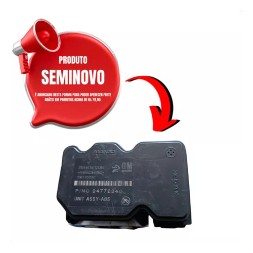 Modulo Freio Abs Chevrolet Gm Cobalt Ltz 1.4 8v 2012 A 2015