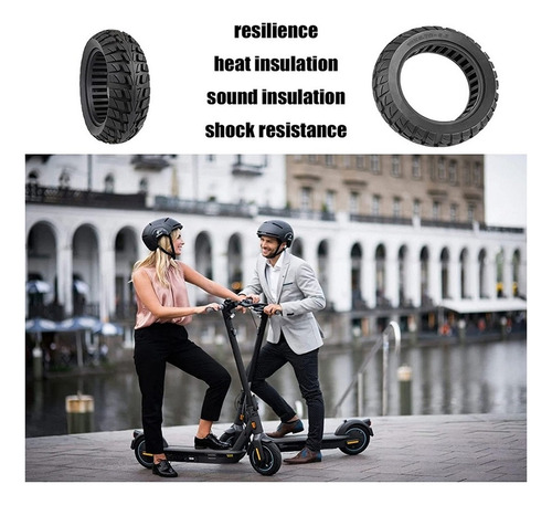 S Neumático Sólido Para Patinete Eléctrico De 10 Pulgadas,