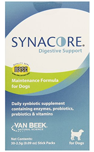 Van Beek Synacore La Ayuda Digestiva Para Perros, 30-pack.