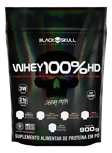 WHEY DA BLACK SKULL DE 900G
