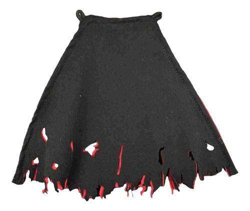 Capa A Escala 1:12, Disfraz Con Capa, Ropa, Negro Y Rojo