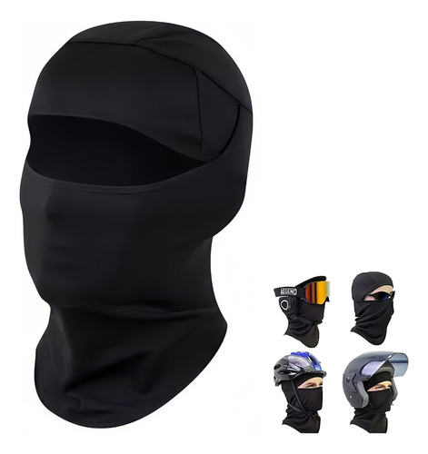 Balaclava Airsoft Mascara Airsoft Tactico Paintball Negro Diseño De La Tela Liso Talla Unica