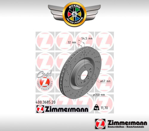 Par Disco De Freio Diant. Mercedes Ml 350 2011-2020 W166