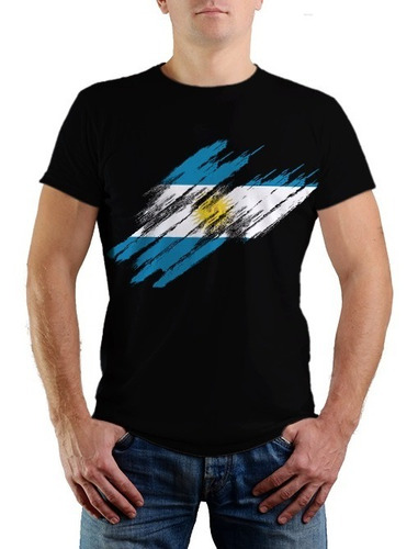 Camiseta Estampada Argentina - 100% Algodão Premium