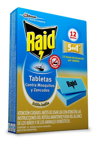 1x Insecticida Eléctrico Tabletas Mosquitos Y Zancudos 12un 