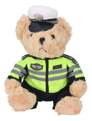 Oso De Peluche, Oficial De Tráfico Peludo De Dibujos Animado