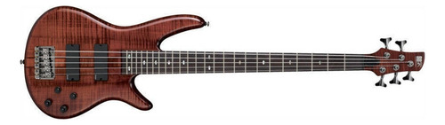 Bajo Eléctrico Activo 5 Cuerdas Prof. Ibanez Srt805 Dx Color Marrón