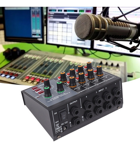 Mesa De Sonido Compact Mixed Metal 8 Canales Professional
