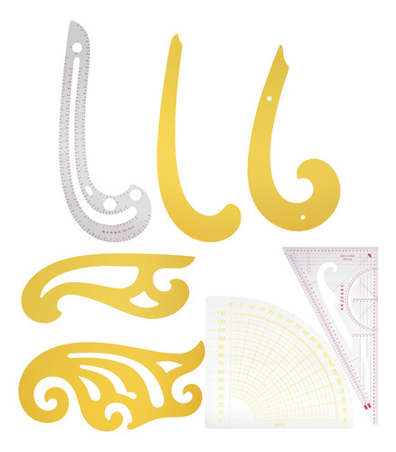 Hf Juego De 7 Reglas De Costura French Curve Para Dibujar