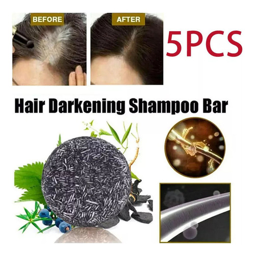- Kit 5 De Shampoo Escurecedor De Bambu E Carvão Vegetal, Sa