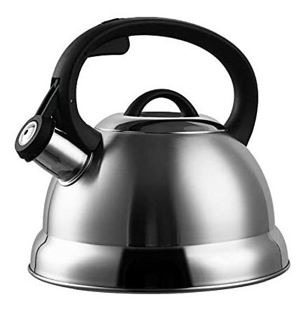 Whistling Stovetop Tea Hervidor De Agua Caliente De Acero In