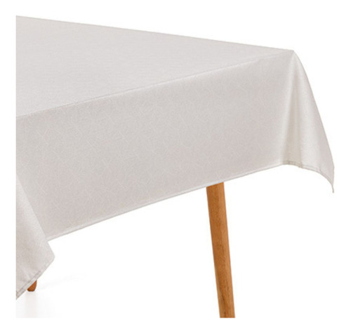 Toalha Mesa Caetano Karsten 1,80x1,80m 8 Lugares Quadrada Cor Branco