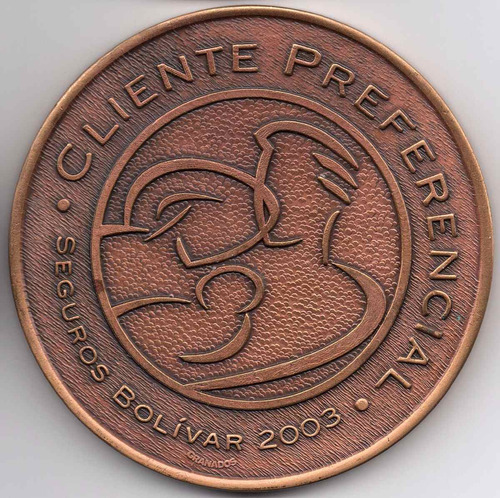 Medalla Seguros Bolívar Cliente Preferencial 2003