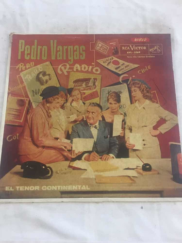 Pedro Vargas Disco Vinilo Lp Tapa Sola El Tenor Continental