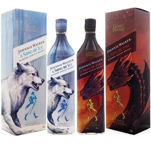 Whisky Johnnie Walker Song Of Fire  & Song Of Ice Estuche