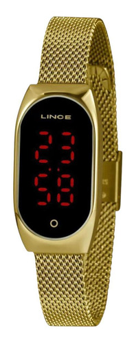Relógio Feminino Lince Led Digital Dourado
