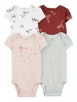 Comprar Pañaleros Carters Bebe Niña Bodysuit Set 4pz 100% Original