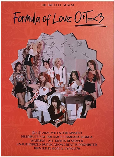 Twice Album Fómula Of Love Sellado + Póster Enrollado+ Cards