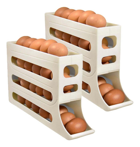 Dispensador De Huevos Enrollables De 4 Niveles, 2 Piezas, Ba
