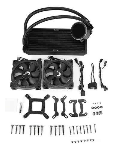 Water Cooler 240mm | Rise Mode | Aura Ice Black Argb