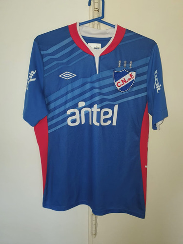 Camiseta Nacional Montevideo Umbro Azul 2014 Utileria #19