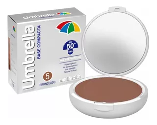 Umbrella Base Compacta Color Bronceado Spf 50+ Medihealth