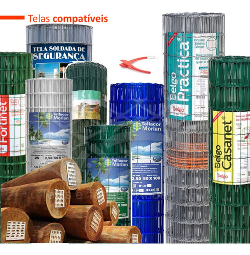 Kit Fixação De Tela Cerca Soldada 4kg Grampo + Alicate