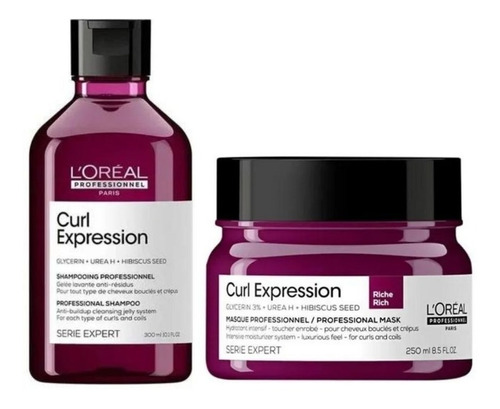 Curl Expression Shampoo Antirresíduos + Rich Másc. L'oréal