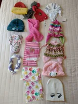 Comprar Gorros Y Bufandas Infantiles( Lote De 13) Blanco S Lisa
